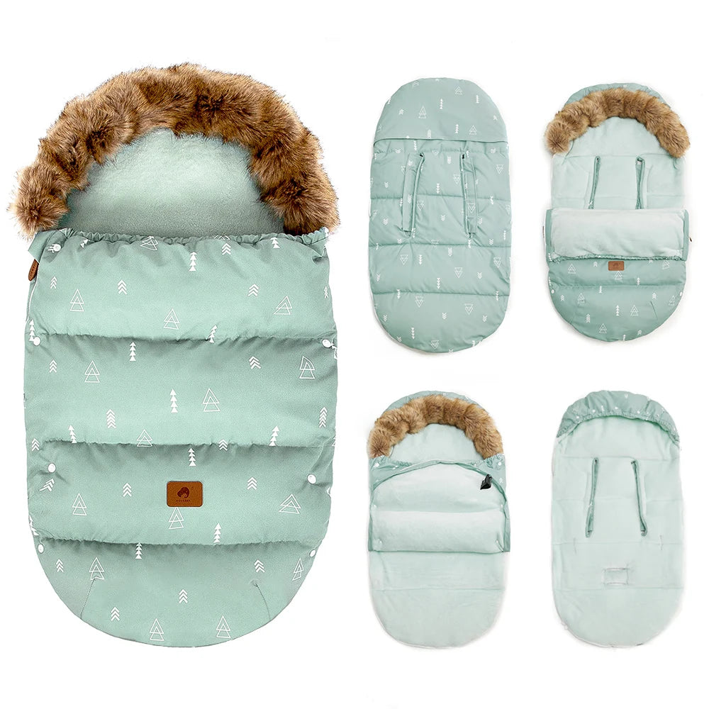 STROLLER FOOTMUFF WITH FUR | FURCOCOON™