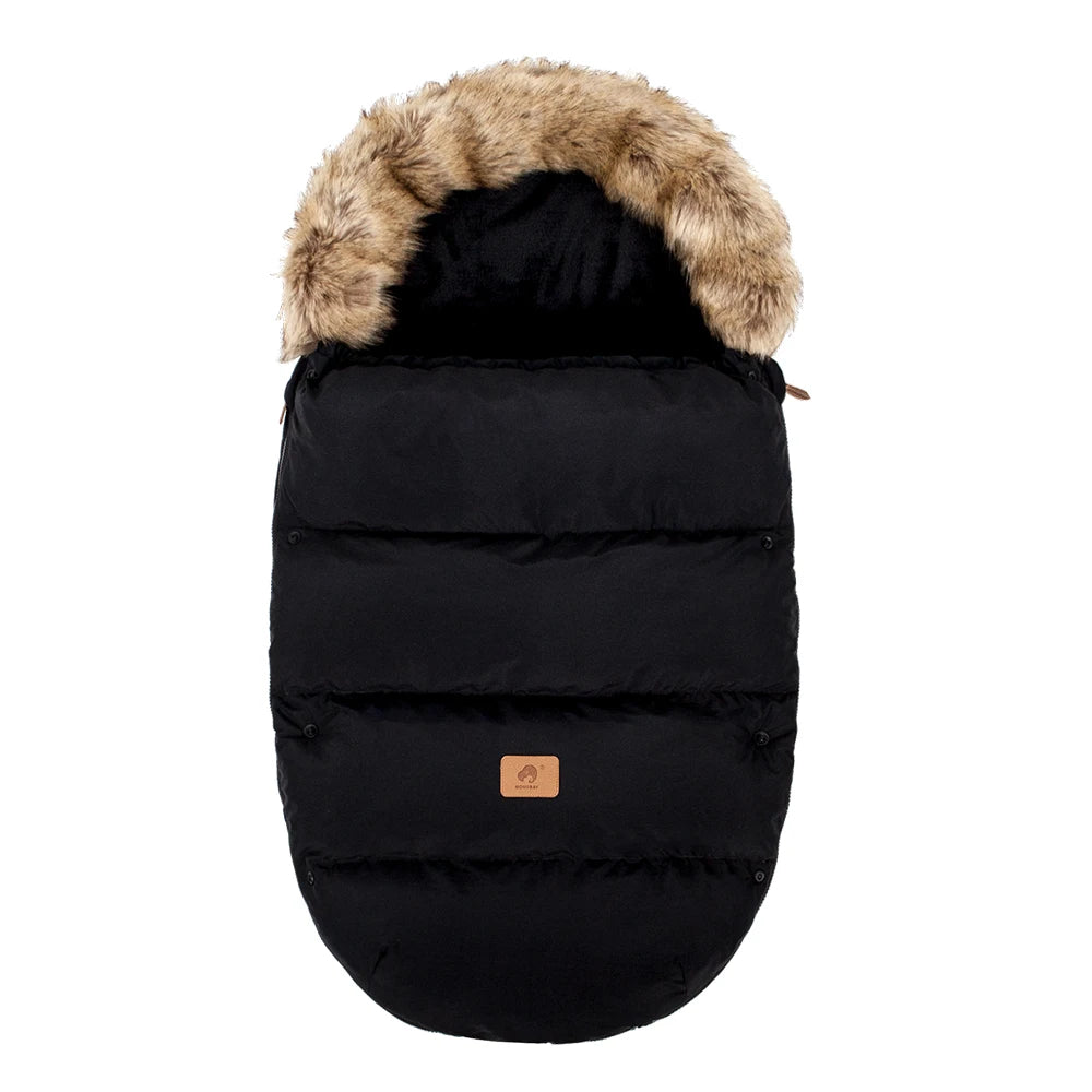 STROLLER FOOTMUFF WITH FUR | FURCOCOON™