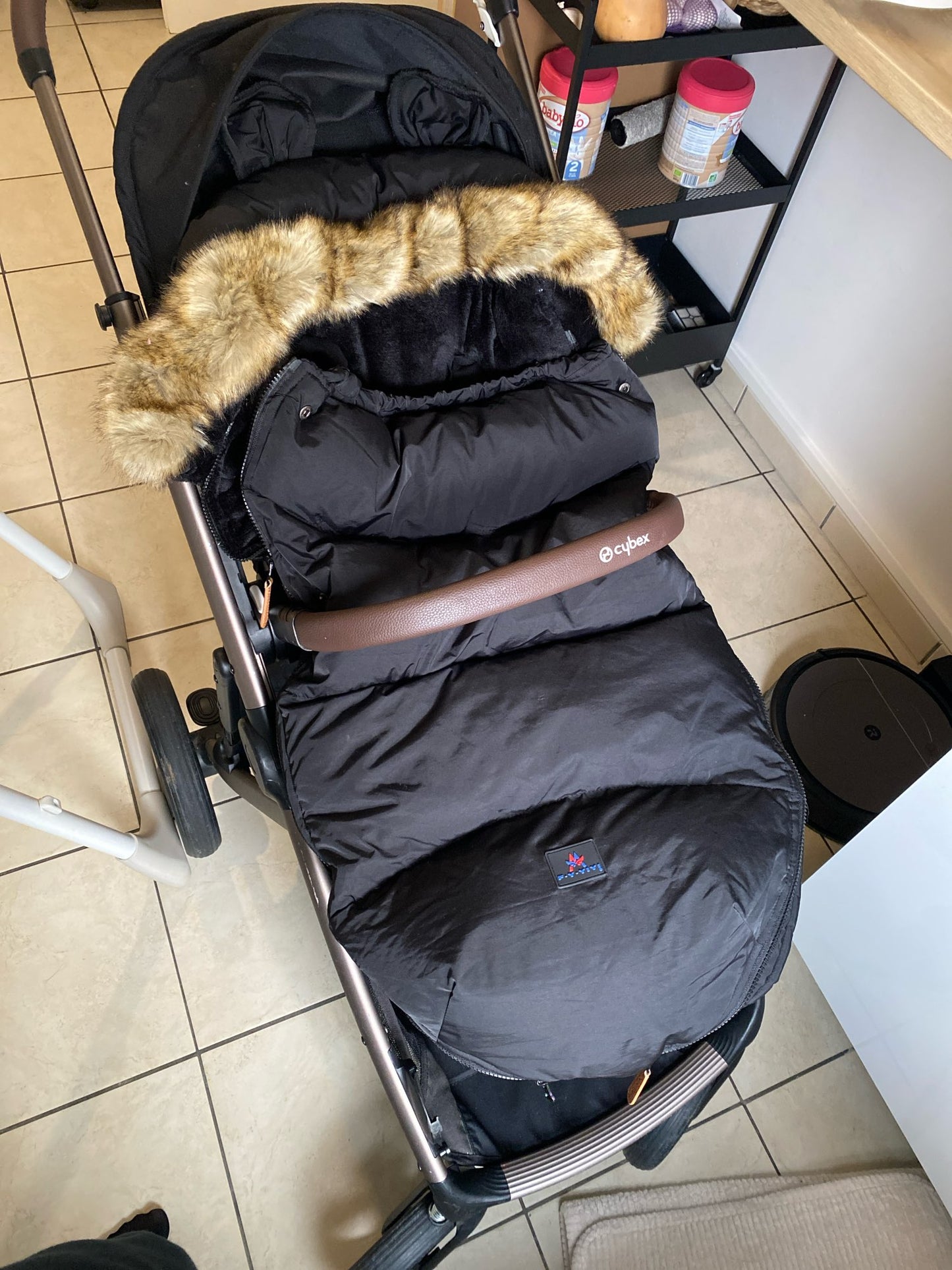 STROLLER FOOTMUFF WITH FUR | FURCOCOON™