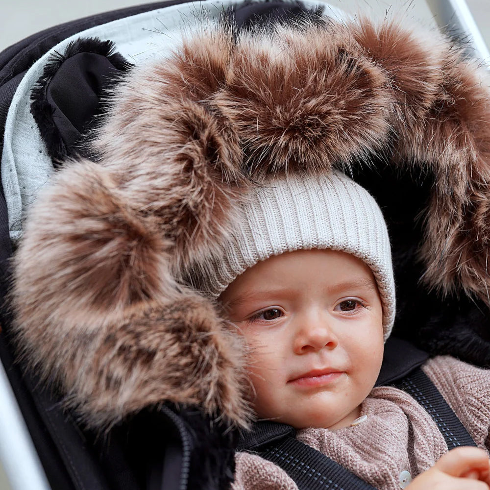 STROLLER FOOTMUFF WITH FUR | FURCOCOON™