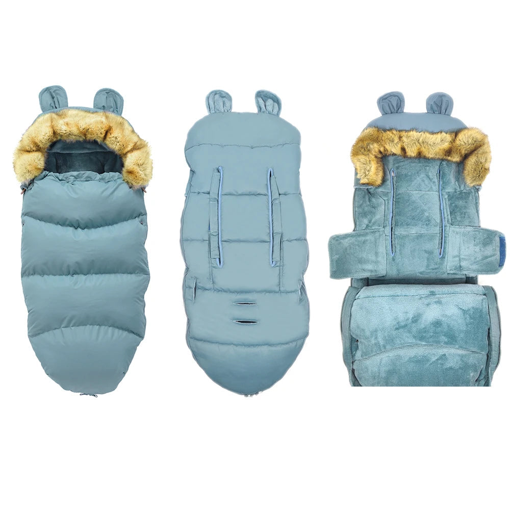 STROLLER FOOTMUFF WITH FUR | FURCOCOON™
