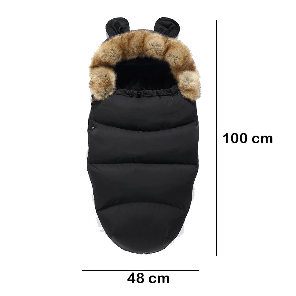 STROLLER FOOTMUFF WITH FUR | FURCOCOON™