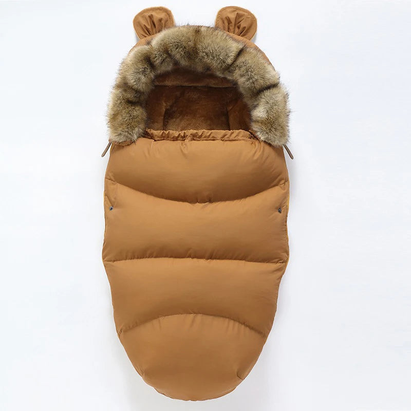 STROLLER FOOTMUFF WITH FUR | FURCOCOON™