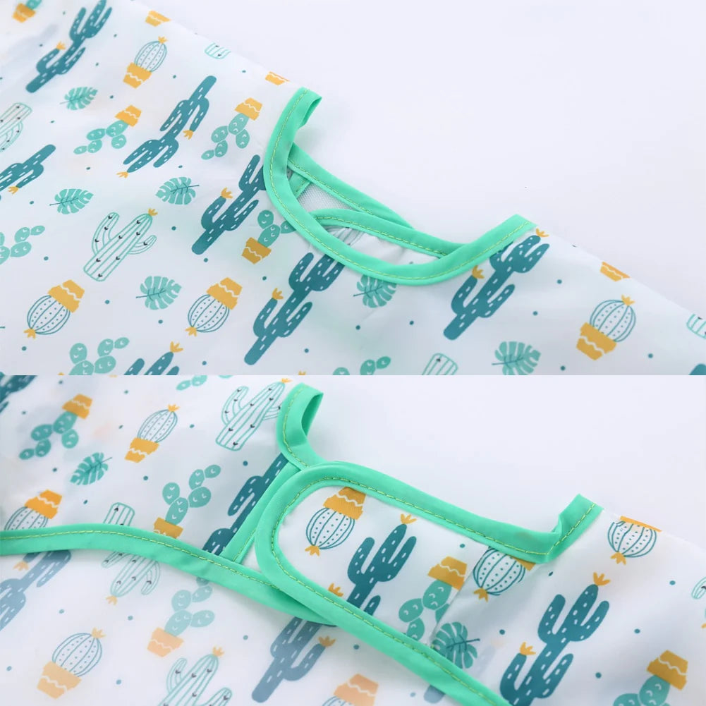 WATERPROOF LONG SLEEVE BABY BIB WITH ADORABLE PATTERNS | KIDPROOF™
