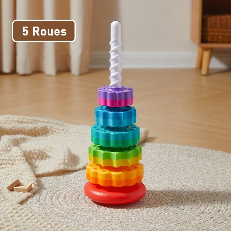 RAINBOW SPINNING WHEEL STACKING TOY | SPINTOY™