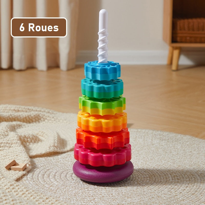 RAINBOW SPINNING WHEEL STACKING TOY | SPINTOY™
