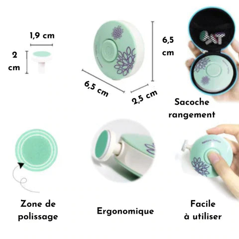 Lime à ongles électrique pour bébé