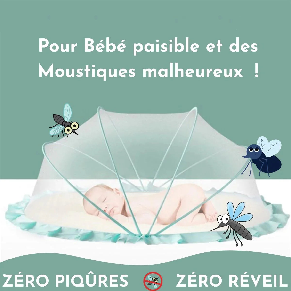 MOSQUITO NET FOR BABY BED | ANTIMOS™