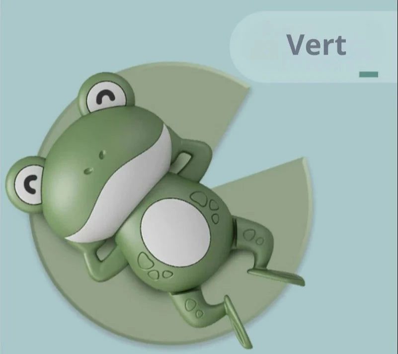 SWIMMING FROG BATH TOY