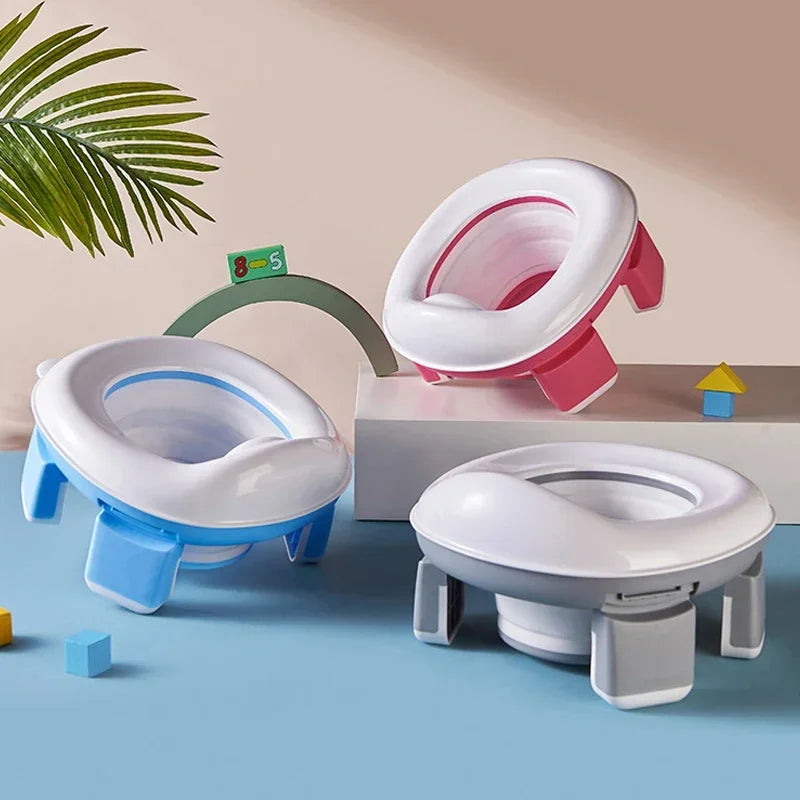 TRAVEL FOLDING POT WITH TOILET REDUCER | KIDDYPOT™