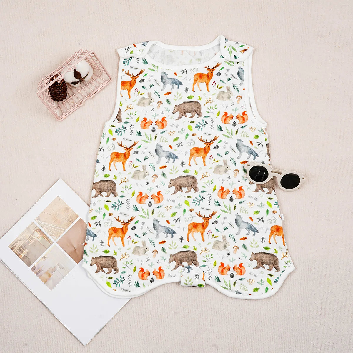 BABY SUMMER SLEEPING BAG WITH ANIMAL PATTERNS | ANIMABAG™