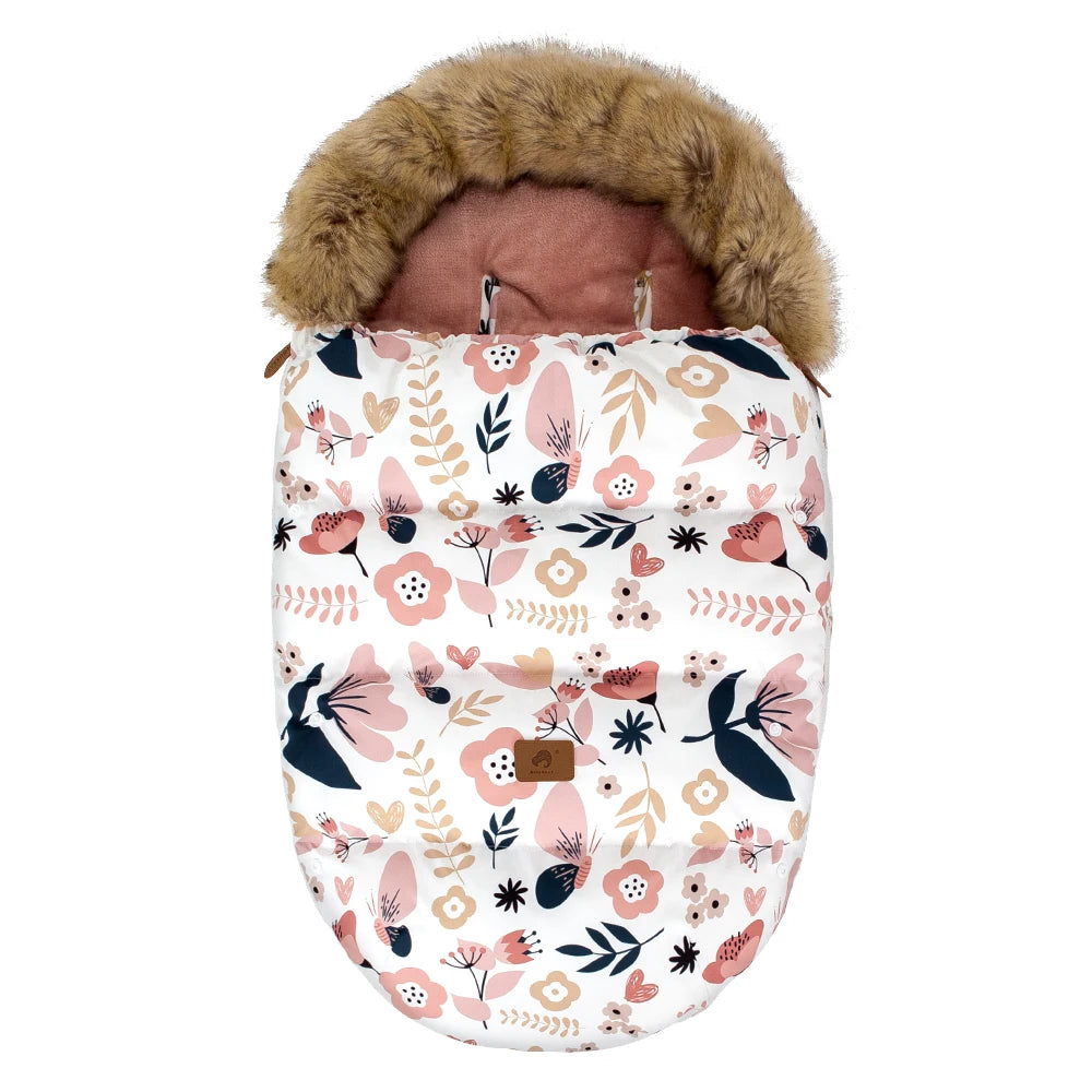 STROLLER FOOTMUFF WITH FUR | FURCOCOON™