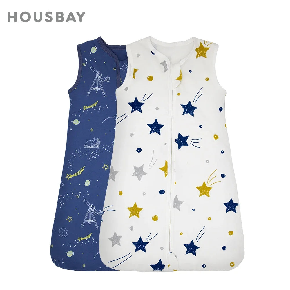 SUMMER SLEEPING BAG WITH STAR PATTERNS