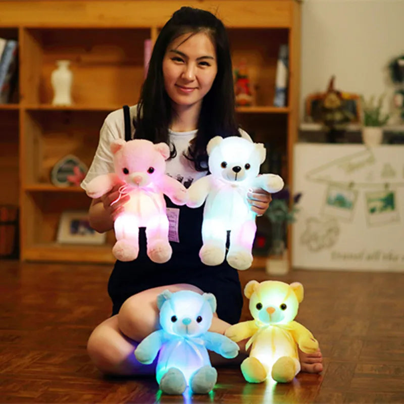 RAINBOW LED LIGHT UP TEADYBEAR