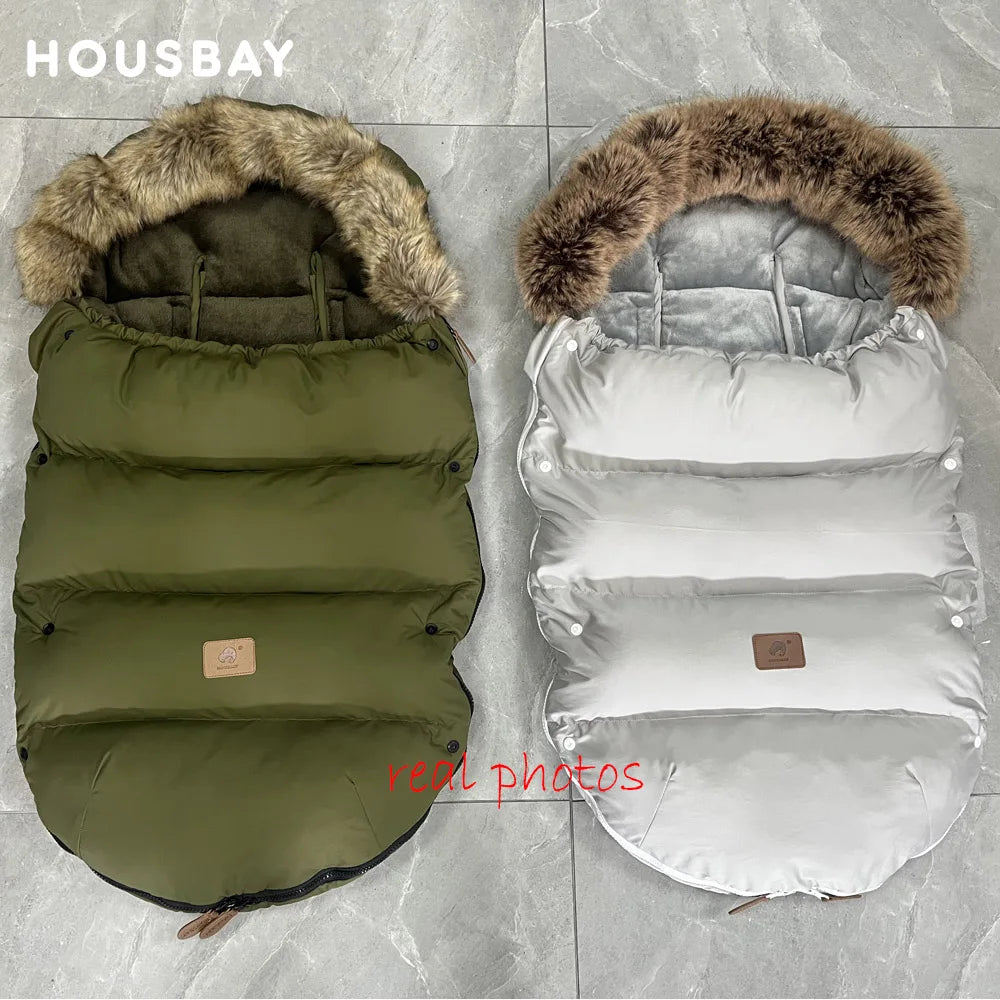 STROLLER FOOTMUFF WITH FUR | FURCOCOON™