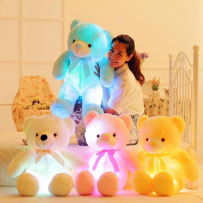 RAINBOW LED LIGHT UP TEADYBEAR