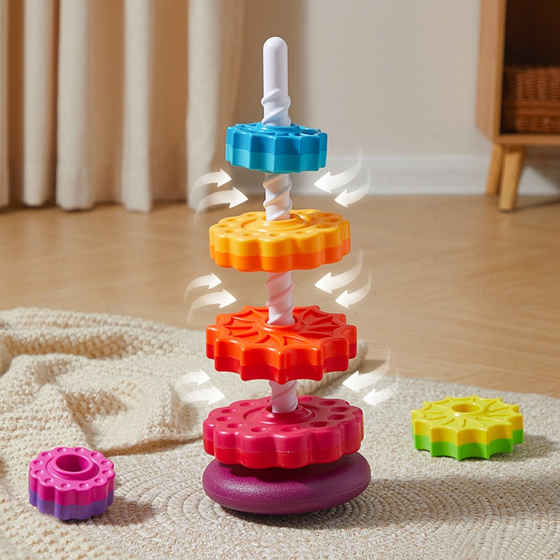 RAINBOW SPINNING WHEEL STACKING TOY | SPINTOY™