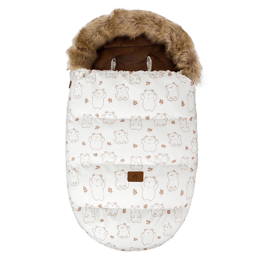 STROLLER FOOTMUFF WITH FUR | FURCOCOON™