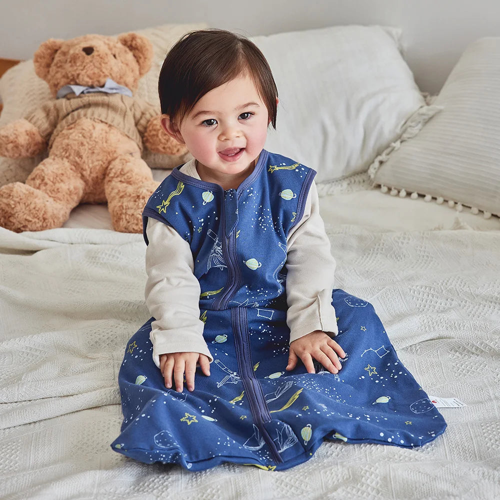 SUMMER SLEEPING BAG WITH STAR PATTERNS