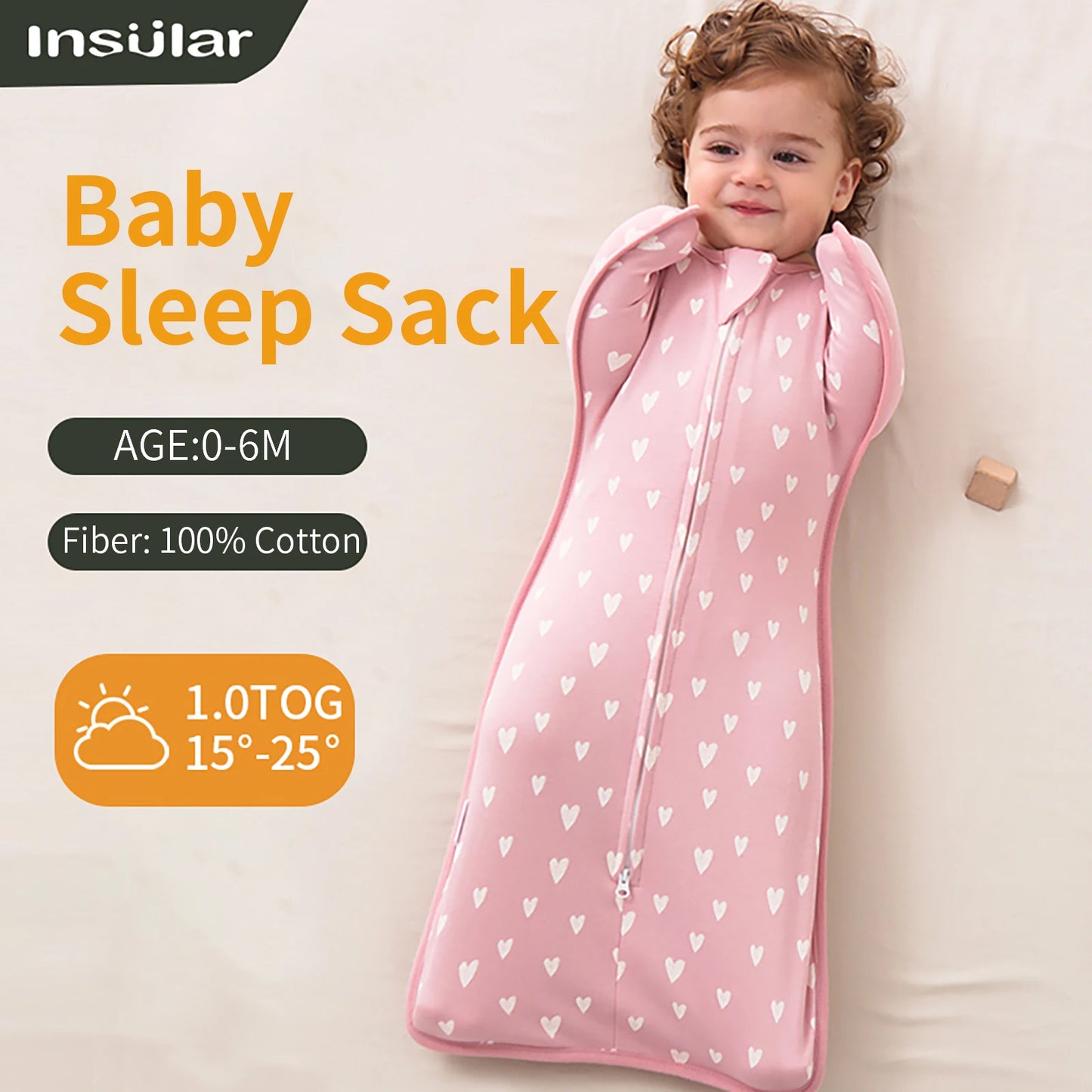BABY SLEEPING BAG FOR SWADDLING