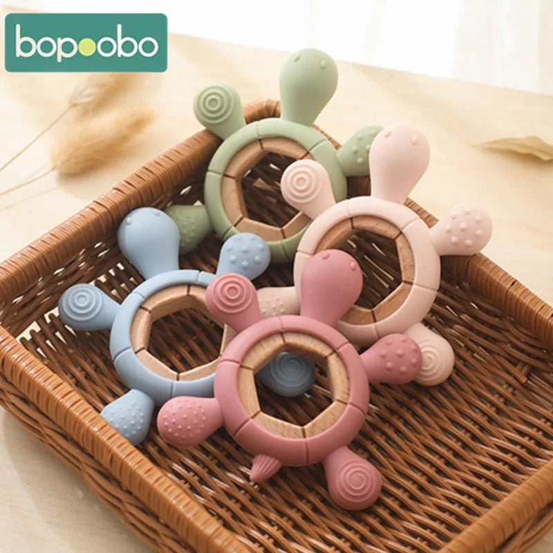 WOODEN TEETHING RING | CUTTIETURTLE™