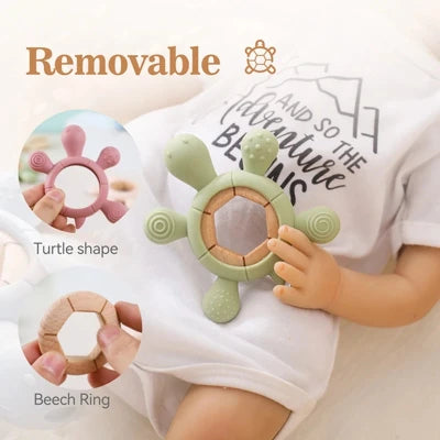 WOODEN TEETHING RING | CUTTIETURTLE™