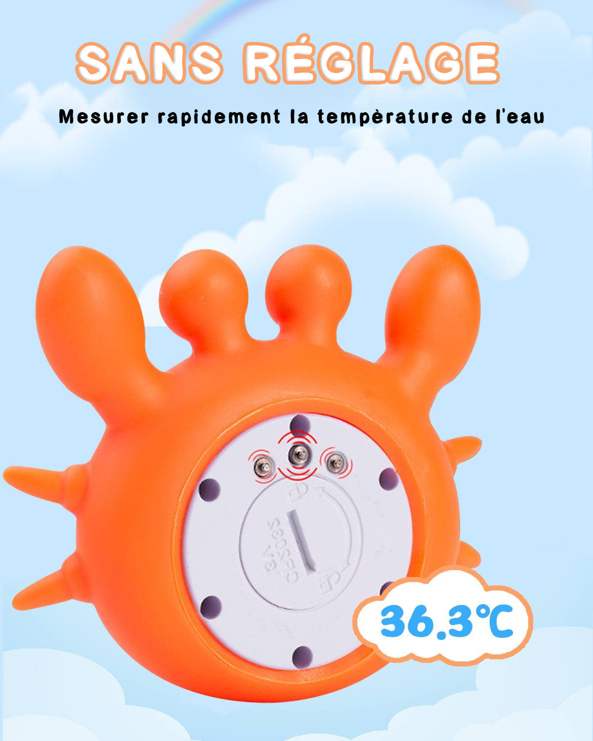 CRAB SHAPED BABY BATH THERMOMETER | THERMOCRAB™