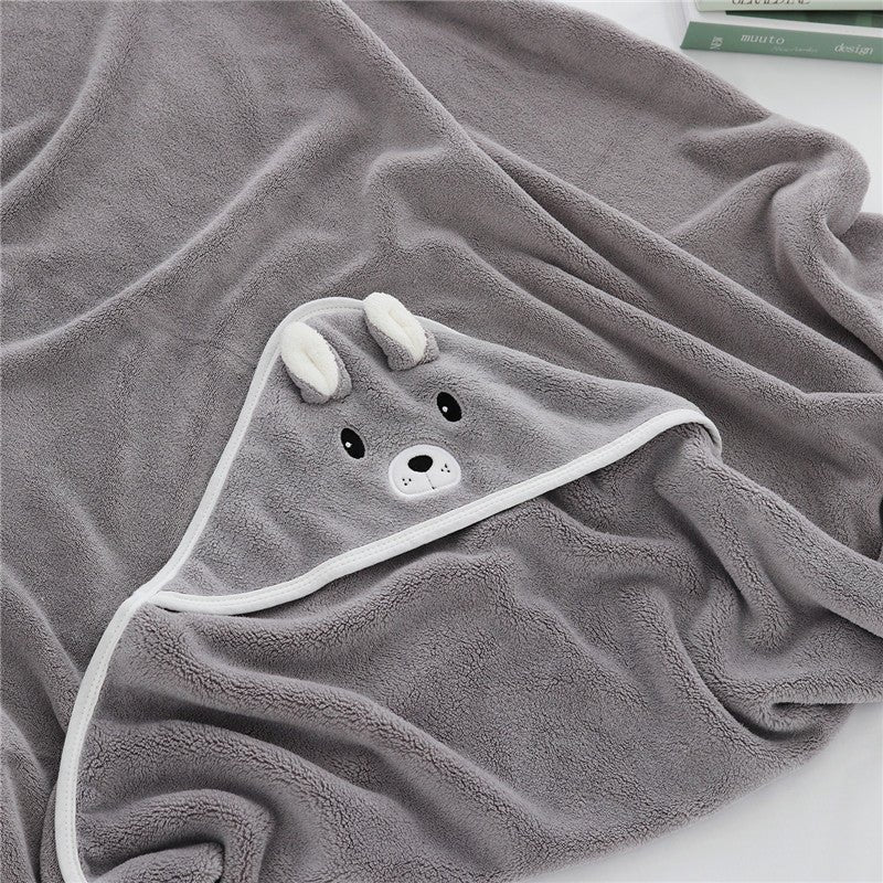 Animal Pattern Baby Bath Cape - TinyMums