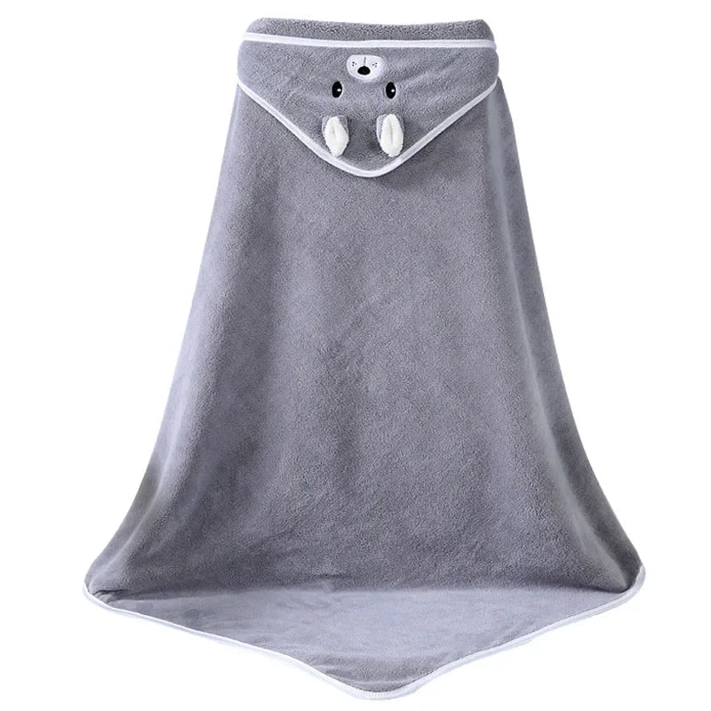Animal Pattern Baby Bath Cape - TinyMums