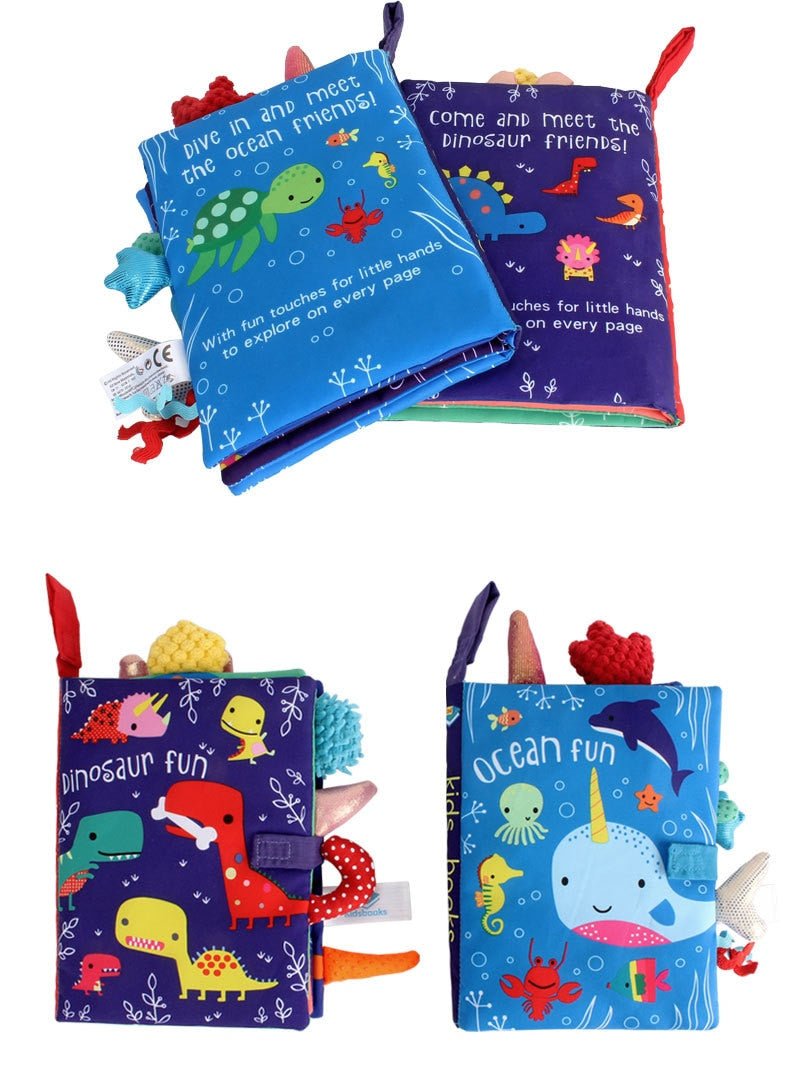 Animal Patterned Cloth Book for Baby - TinyMums