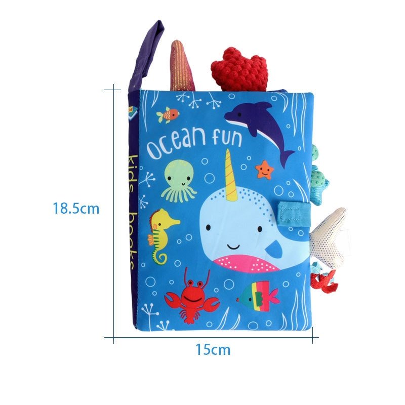 Animal Patterned Cloth Book for Baby - TinyMums