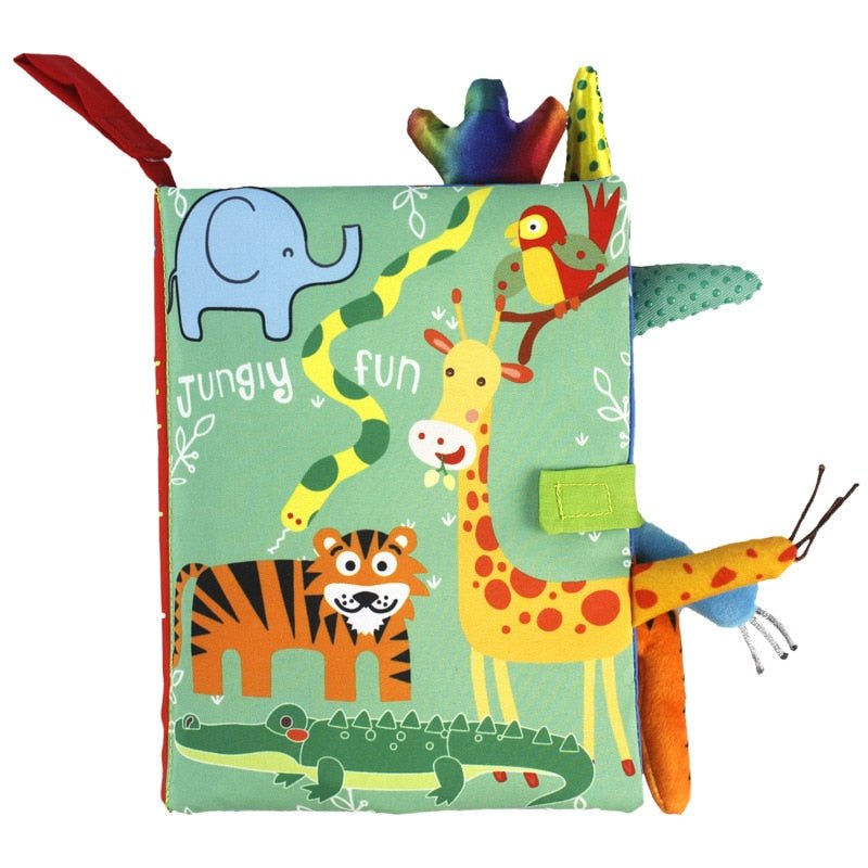Animal Patterned Cloth Book for Baby - TinyMums