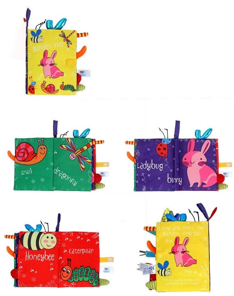 Animal Patterned Cloth Book for Baby - TinyMums