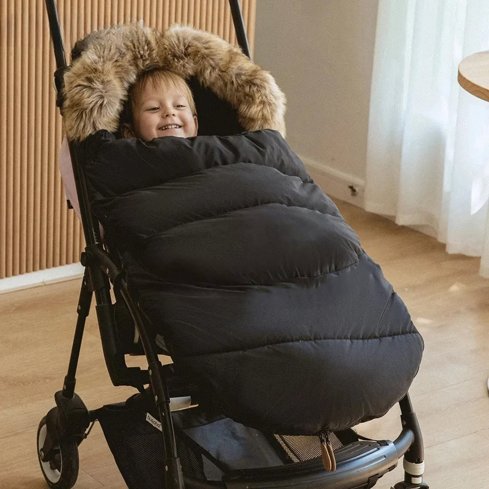STROLLER FOOTMUFF WITH FUR | FURCOCOON™