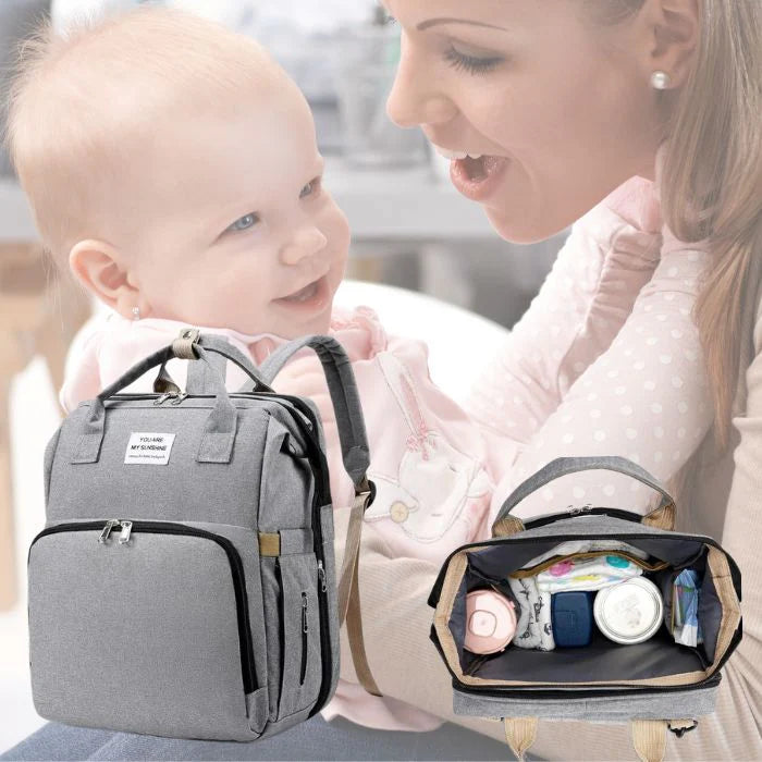 DIAPER BAG WITH BABY BED