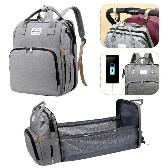 DIAPER BAG WITH BABY BED