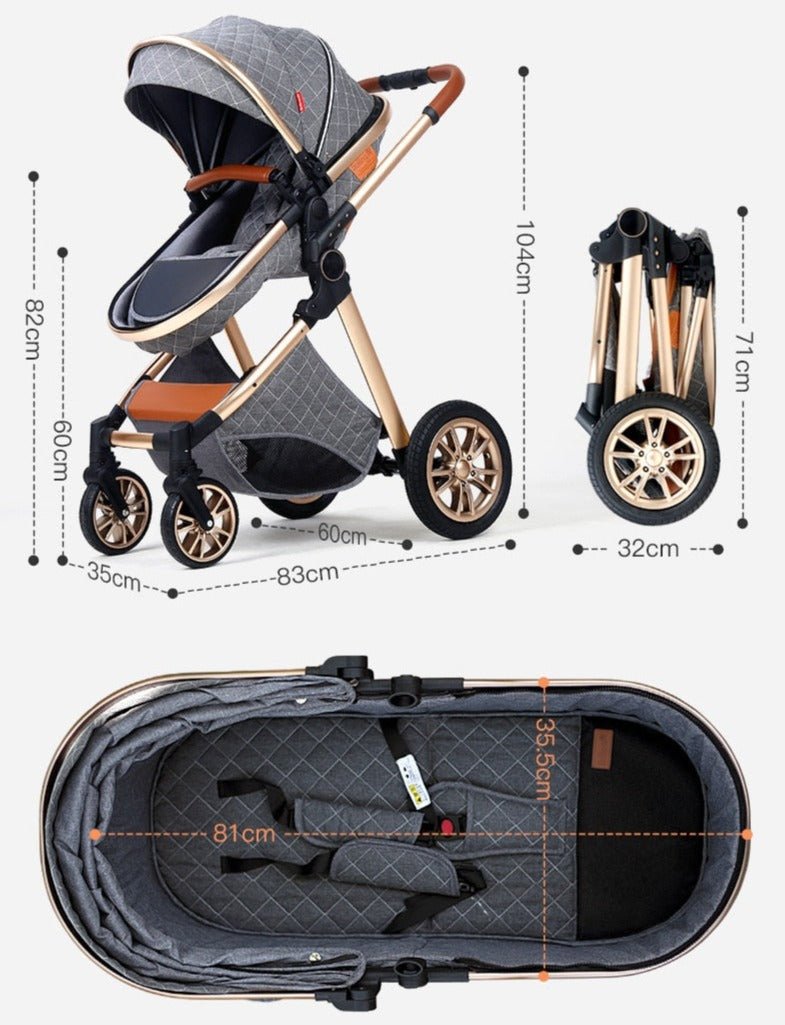 3 in 1 baby stroller - TinyMums