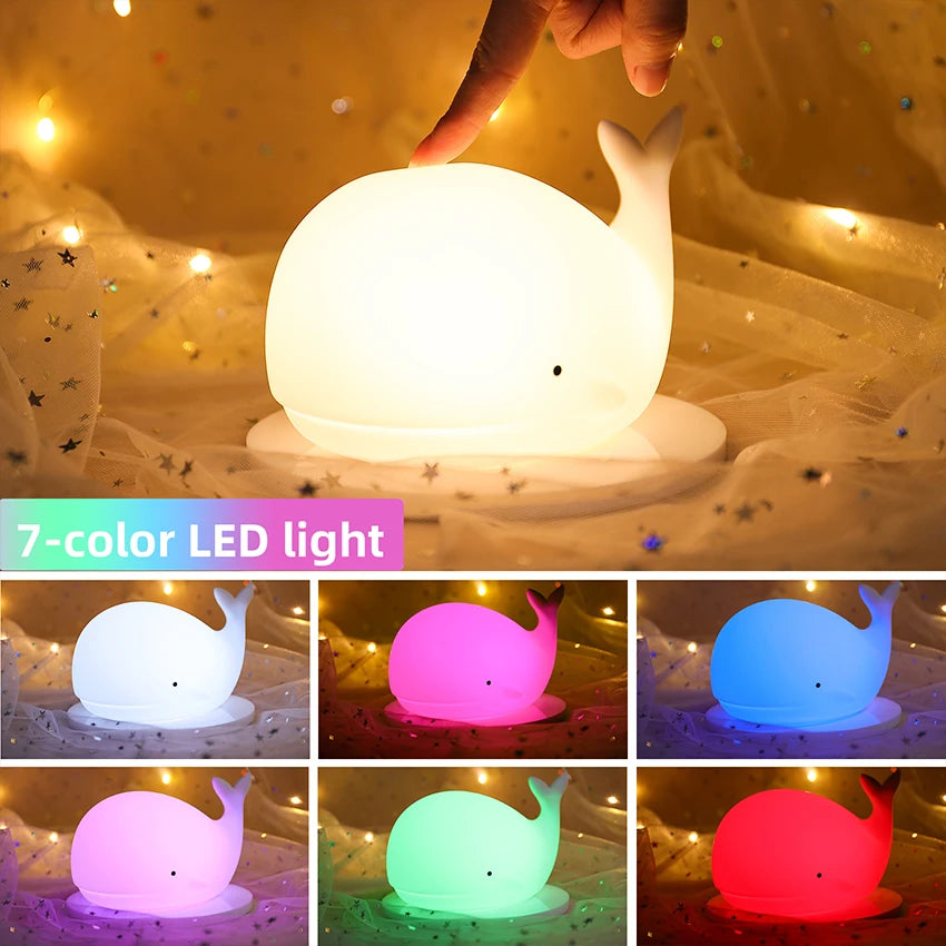 Cute Water Drop Night Light – Soft & Calming for Kids