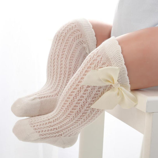 -Chaussettes hautes papillon pour bébé fille