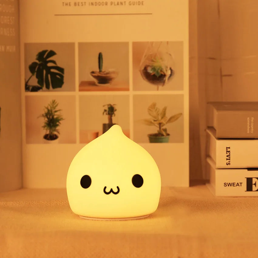 Cute Water Drop Night Light – Soft & Calming for Kids