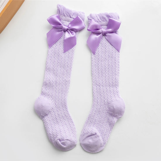 -Chaussettes hautes papillon pour bébé fille