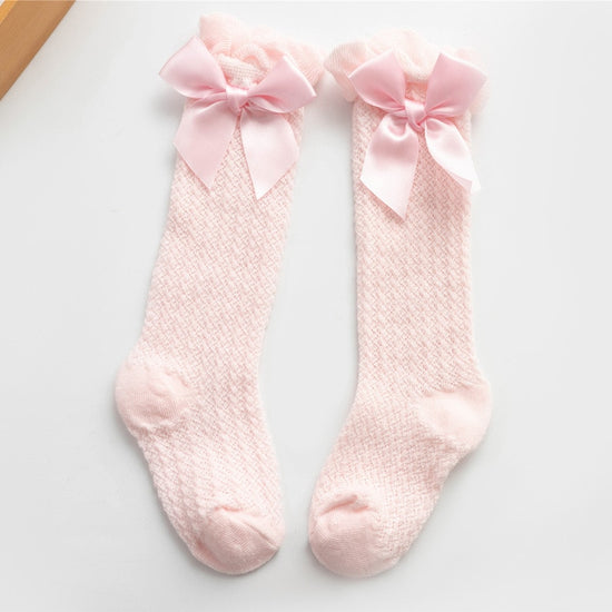 -Chaussettes hautes papillon pour bébé fille