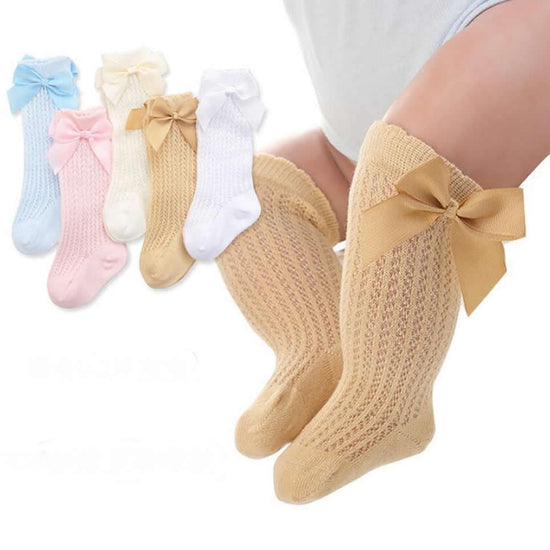 -Chaussettes hautes papillon pour bébé fille