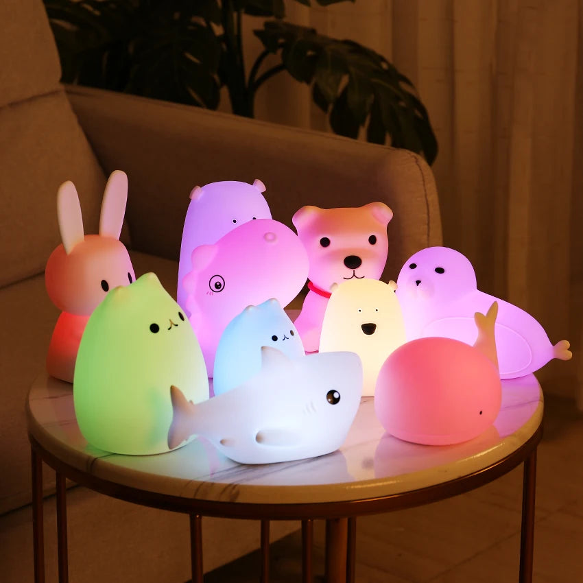 Cute Water Drop Night Light – Soft & Calming for Kids