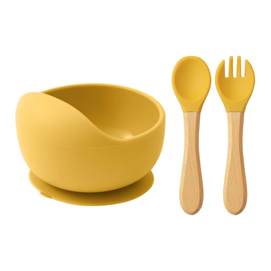 SILICONE BOWL + SPOON SET | BABYBOL™