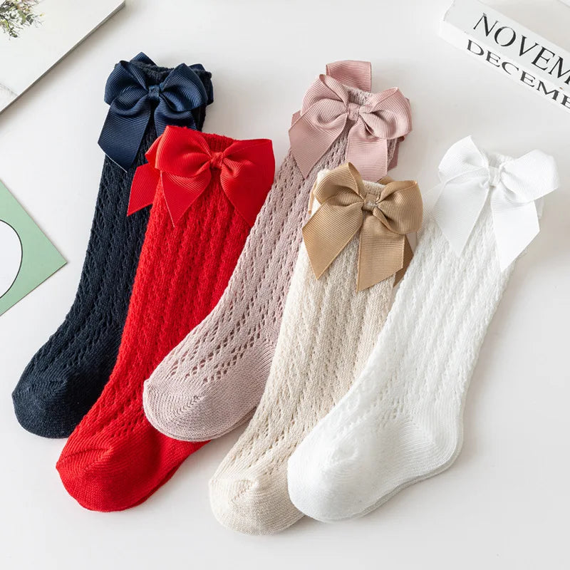 -Chaussettes hautes papillon pour bébé fille