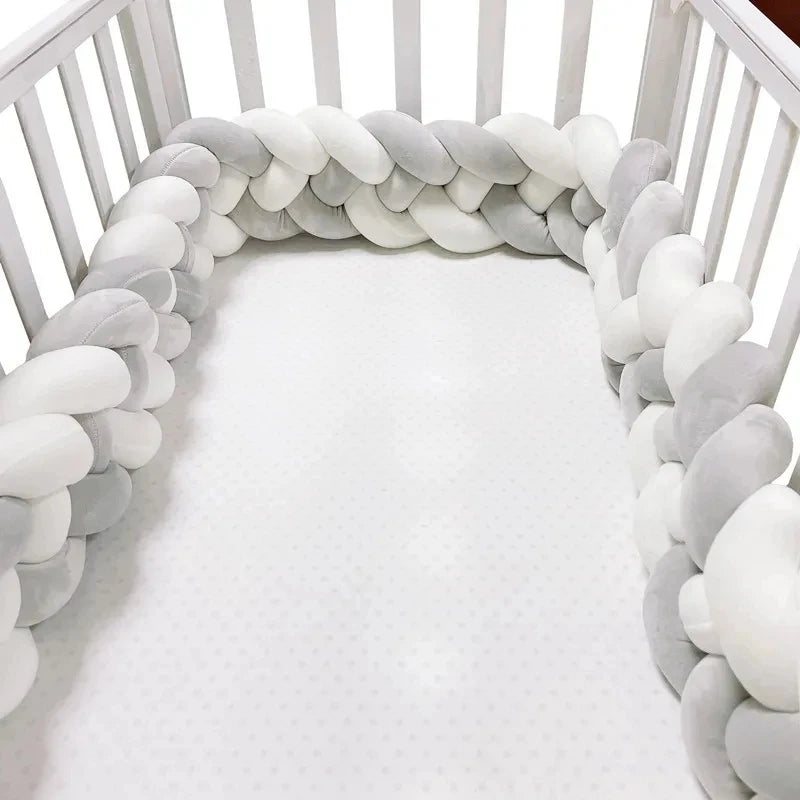 BRAIDED BABY BED BUMPER