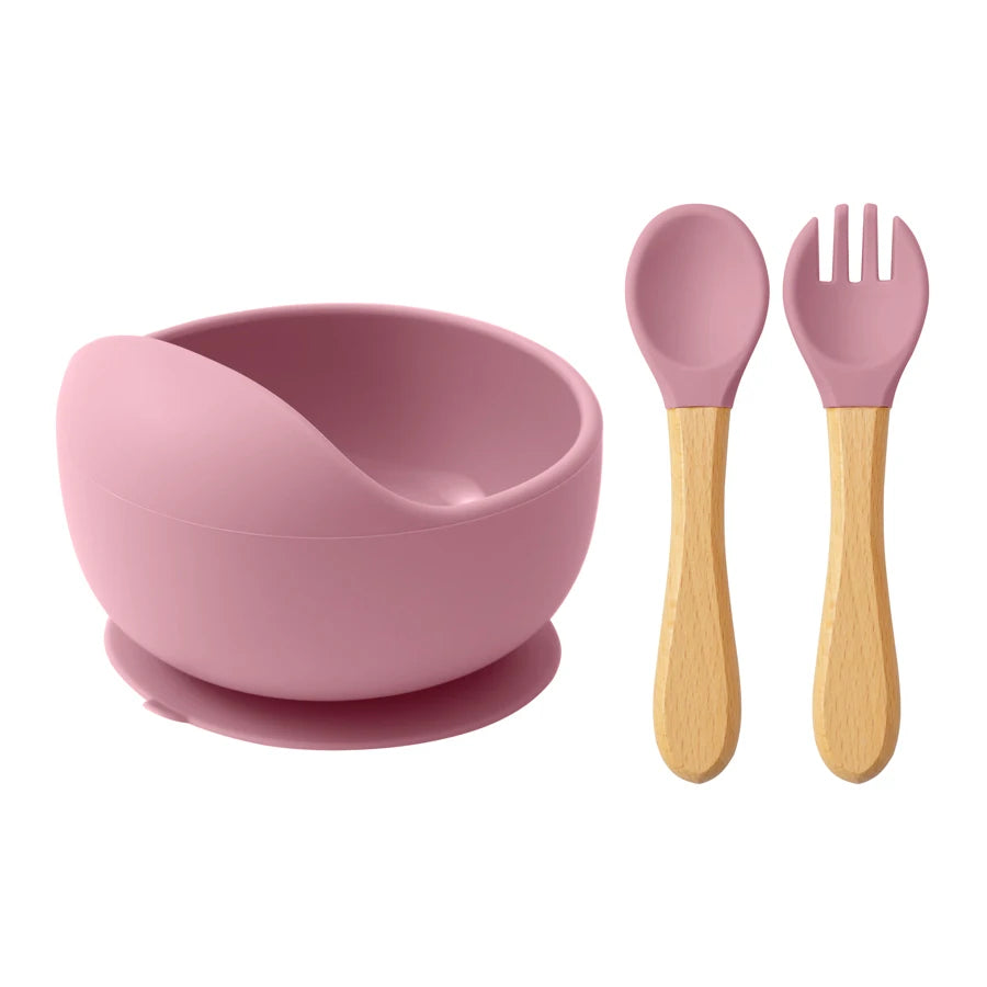 SILICONE BOWL + SPOON SET | BABYBOL™