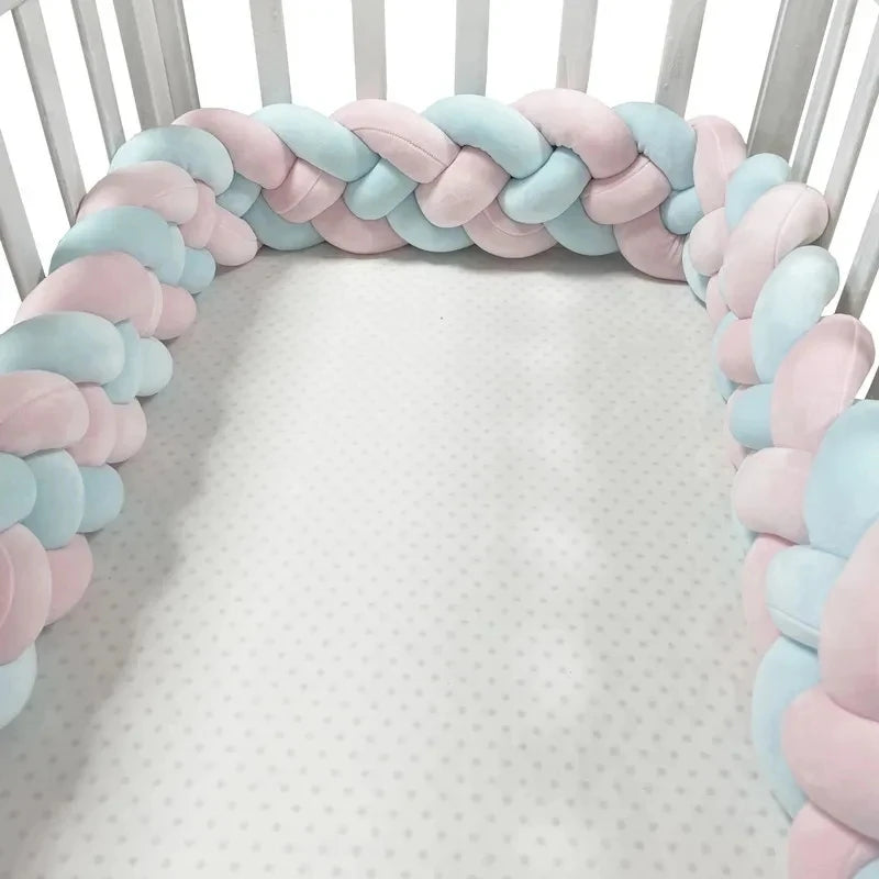 BRAIDED BABY BED BUMPER