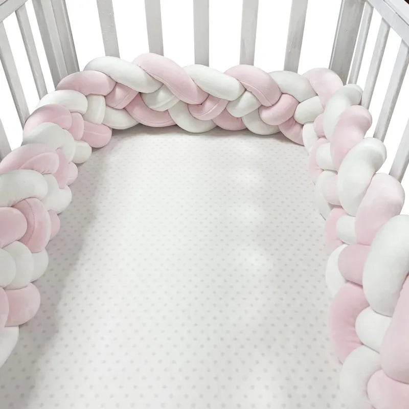 BRAIDED BABY BED BUMPER